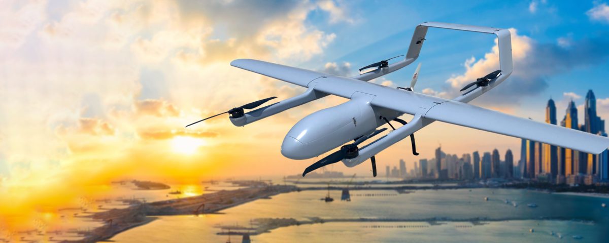 Skyeye 2930 VTOL UAV is conducting the task for surveying