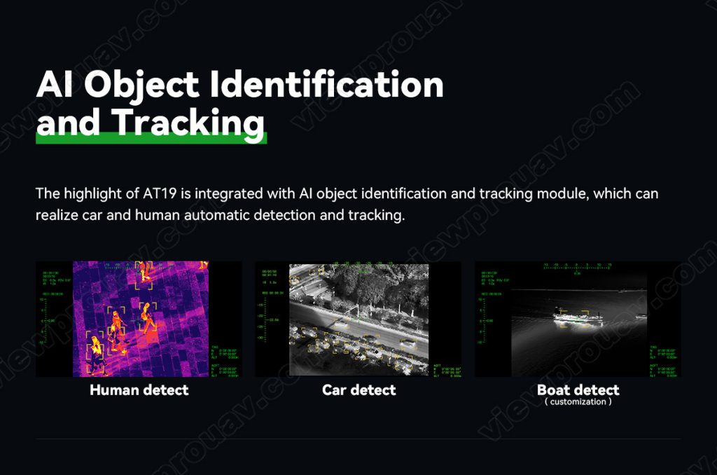 AT19 19mm Single Thermal AI Object Tracking Gimbal Camera - Airmobi UAV